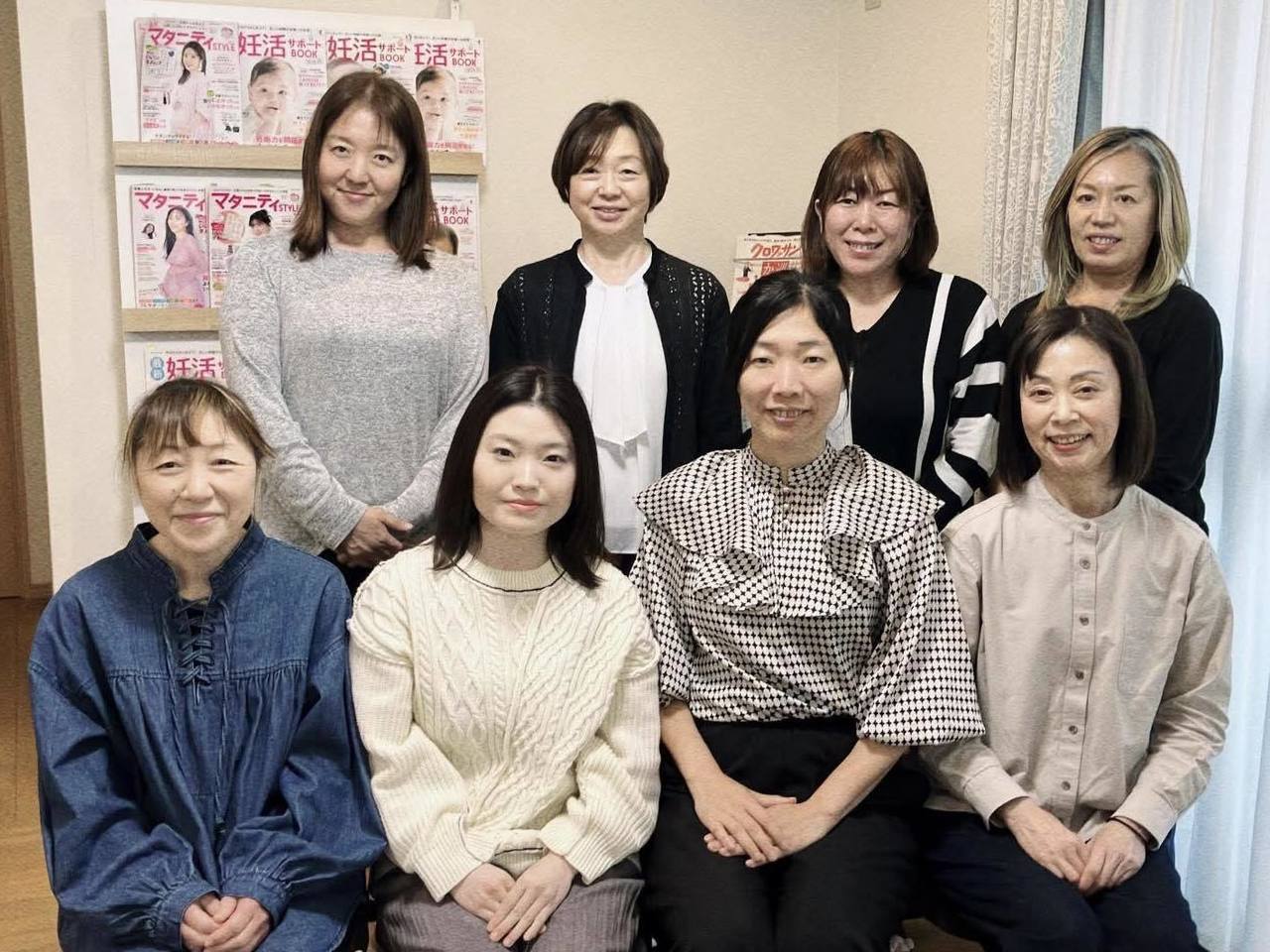 P's selectサメスクワランオイル品評会・東京会場に参加したバザルト認定セラピスト７名の集合写真（2026年4月30日）